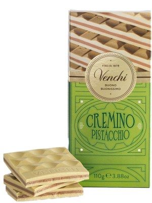 VENCHI Cremino Pistacchio Mliečno-biela čokoláda s pistáciovou pastou110g,cok