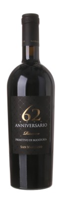 Feudi di San Marzano Anniversario 62 Primitivo di Manduria DOP Riserva 0,75L, DOC, r2019, cr, su