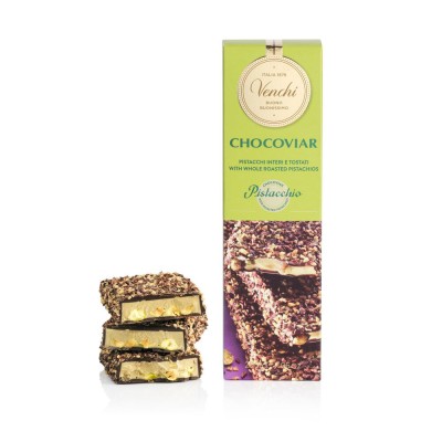 VENCHI Chocoviar Pistacchio Pistáciová tyčinka v tmavej čokoláde 200g,cok