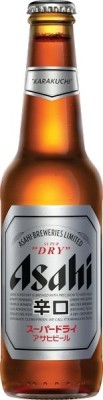 Asahi pivo super dry svetlé 5% 0.33L sklo