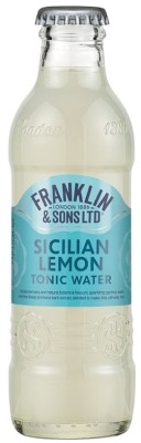 Franklin & Sons Tonic Water Sicilian Lemon 200ml, nealko, sýtený nápoj 0,2L, sklo
