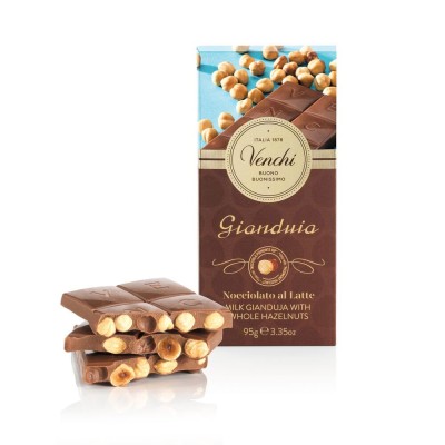 VENCHI Gianduia Mliečna čokoláda s lieskovými orieškami 95g,mliecok