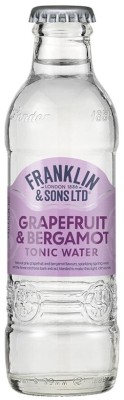 Franklin & Sons Tonic Water Grapefruit & Bergamot 200ml, nealko, sýtený nápoj 0,2L, sklo