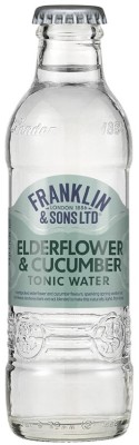 Franklin & Sons Tonic Water Elderflower & Cucumber 200ml, nealko, sýtený nápoj 0,2L, sklo