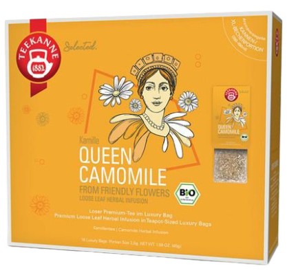 Teekanne Luxury Bag Queen Camomile BIO 18x2,5 g.,bylcaj