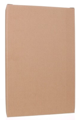 Darčeková krabica vlnitá lepenka natur na 3 fľaše 363x78x235 mm