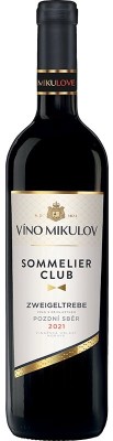 Víno Mikulov Sommelier Club Zweigeltrebe 0,75L, r2021, nz, cr, su