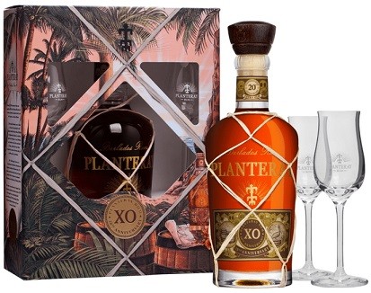 Planteray Barbados XO 20YO s 2 pohármi 40% 0,7L, rum, DB