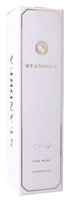Darčeková krabica St. Andrea na 1 fľašu  biela 325x80x80 mm