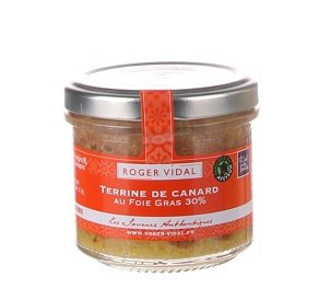 Roger Vidal Terina kačacia s Foie Gras (30 %), 90g, sklo pohár,sklo pohár