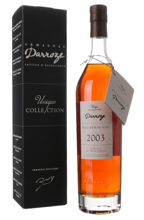 Darroze Bas-Armagnac Unique Collection 2003 Domaine de Monturon 50% 0,7L, AOC, arm, DB