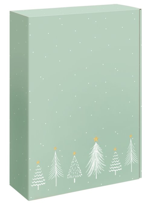 Darčeková krabica Modern Christmas na 3 fľaše 360x250x95 mm