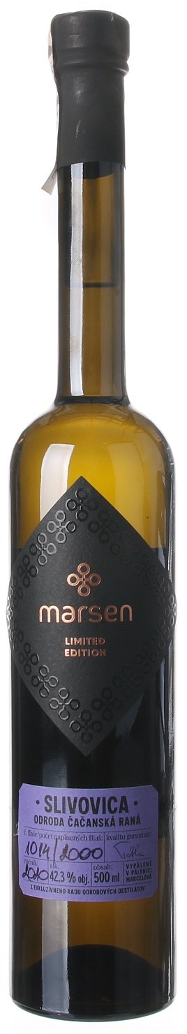 Marsen Slivovica Čačanská raná alk. 42,3% 0,5L, ovdest