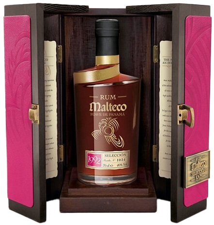Malteco Selección 40% v drevenom boxe 0,7L, r1992, rum, DB