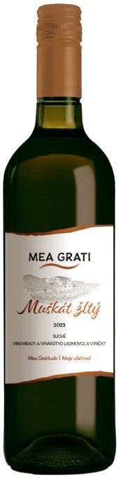 MEA GRATI Muškát žltý 0,75L, r2023, ak, bl, su, sc