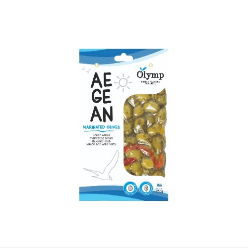 OLYMP Olymp Zelené olivy citrón-bylinky 250g,vako