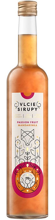 mMMm - Vlčie sirupy Passion fruit - Mandarinka 1L, sirup