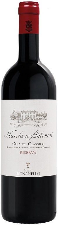 Tignanello Marchese Antinori Chianti Classico Riserva 0,75L, DOCG, r2022, cr, su