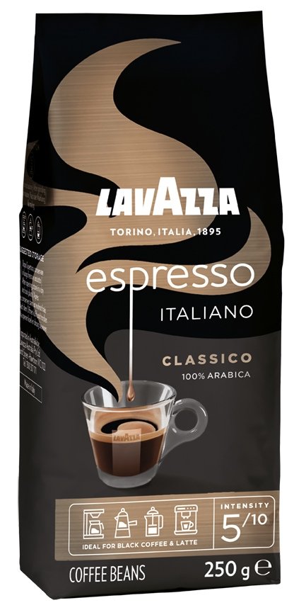 Lavazza Retail Espresso Classico 100% Arabica, 250g,zrn, ochr