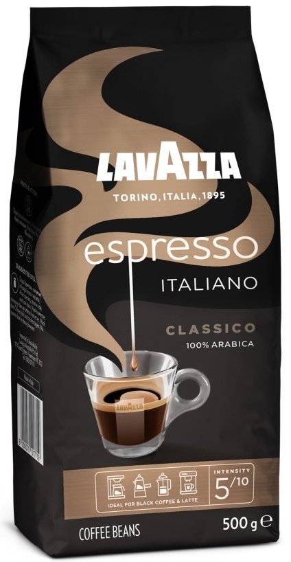 Lavazza Retail Espresso Classico 100% Arabica, 500g,zrn, ochr