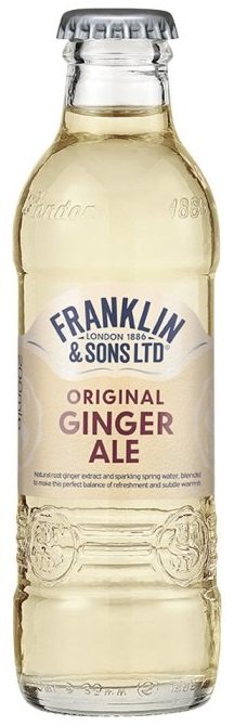 Franklin & Sons Ginger Ale 200ml, nealko, sýtený nápoj 0,2L, sklo