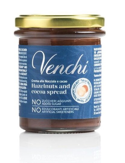 VENCHI No Added Sugar krém z lieskových orieškov 200g,cuk