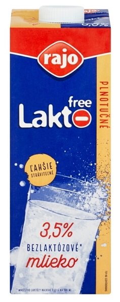 Rajo Mlieko UHT Laktofree 3,5%  1,0L