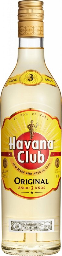 Havana club Anejo 3 anos Rum 37,5% 0,7L, rum