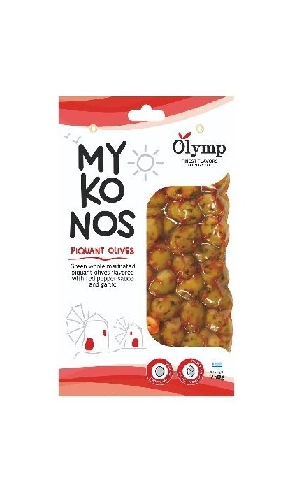 OLYMP Olymp Pikantné zelené olivy chilli- cesnak 250g,vako